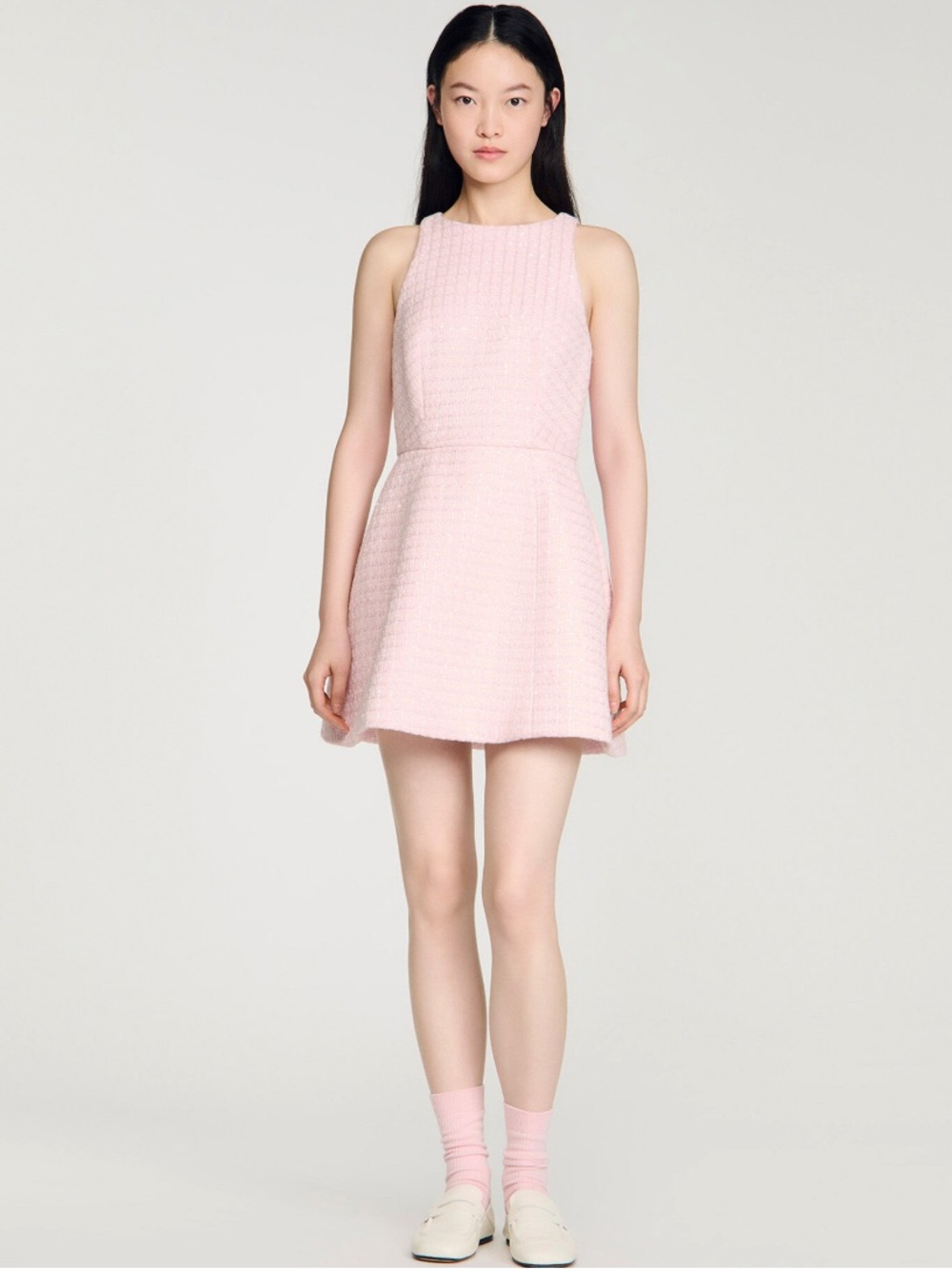 NWT Sandro Paris Sequin Tweed Short Dress